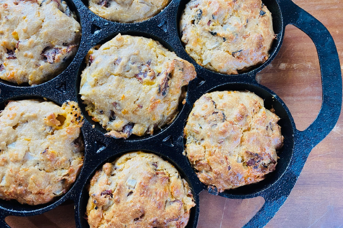 Best Easy Healthy Bacon Cheddar Drop Biscuits