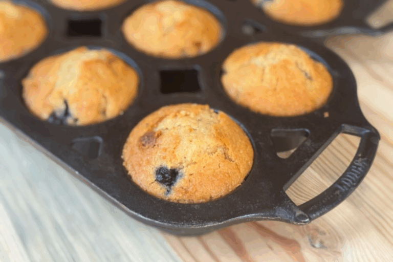 Freshly Milled Lemon Blueberry Muffins